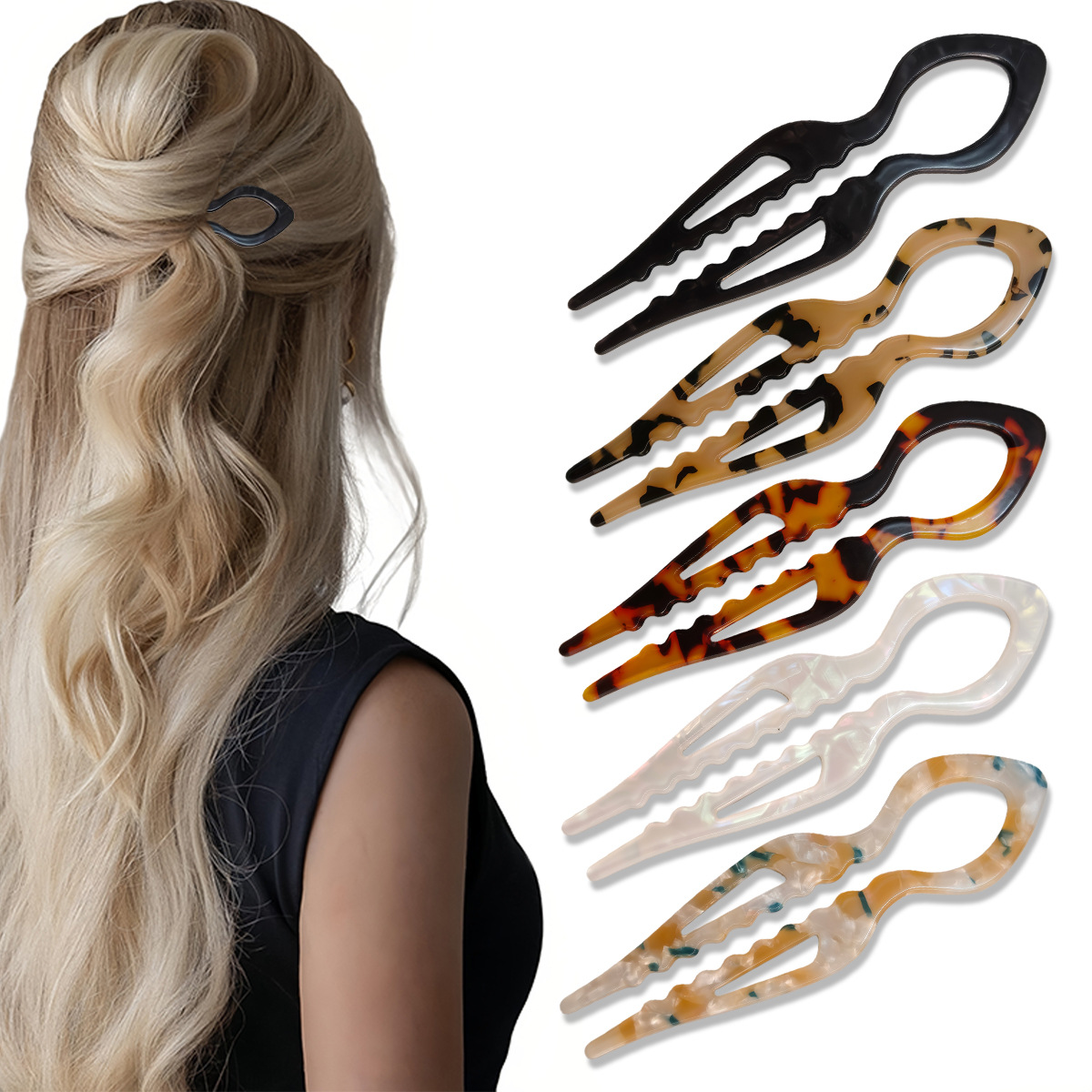 Hair Fork Stick - Bâtonnets à cheveux en forme de