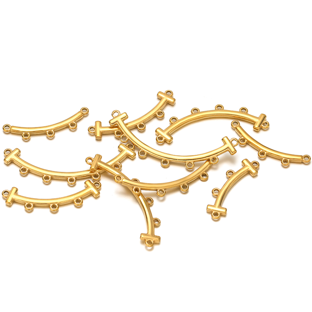 Layered Necklace Set - Breloques Multi-Trous en Acier Inoxydable, Fermoir
