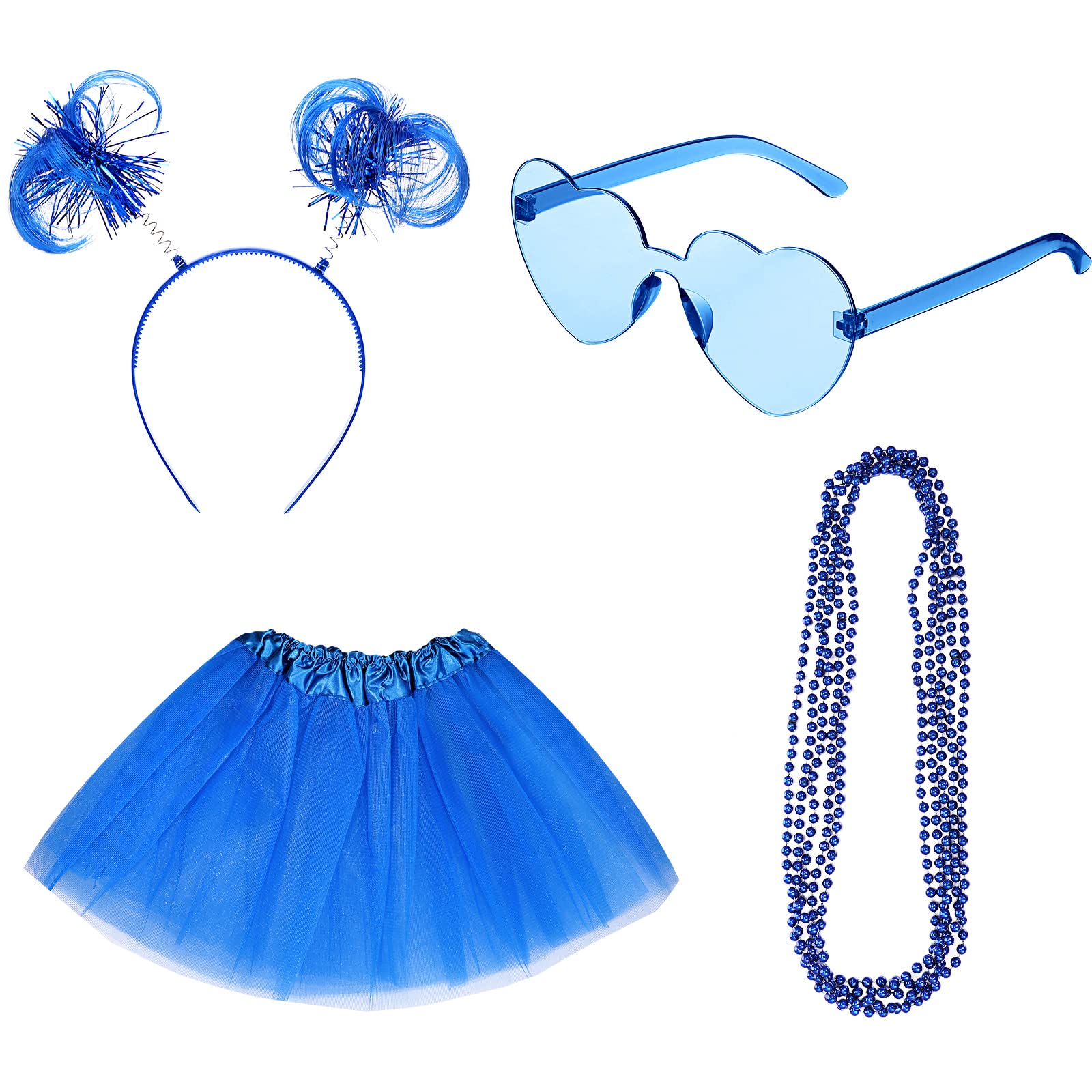 Layered Necklace Set - Ensemble de costume tutu pour femme