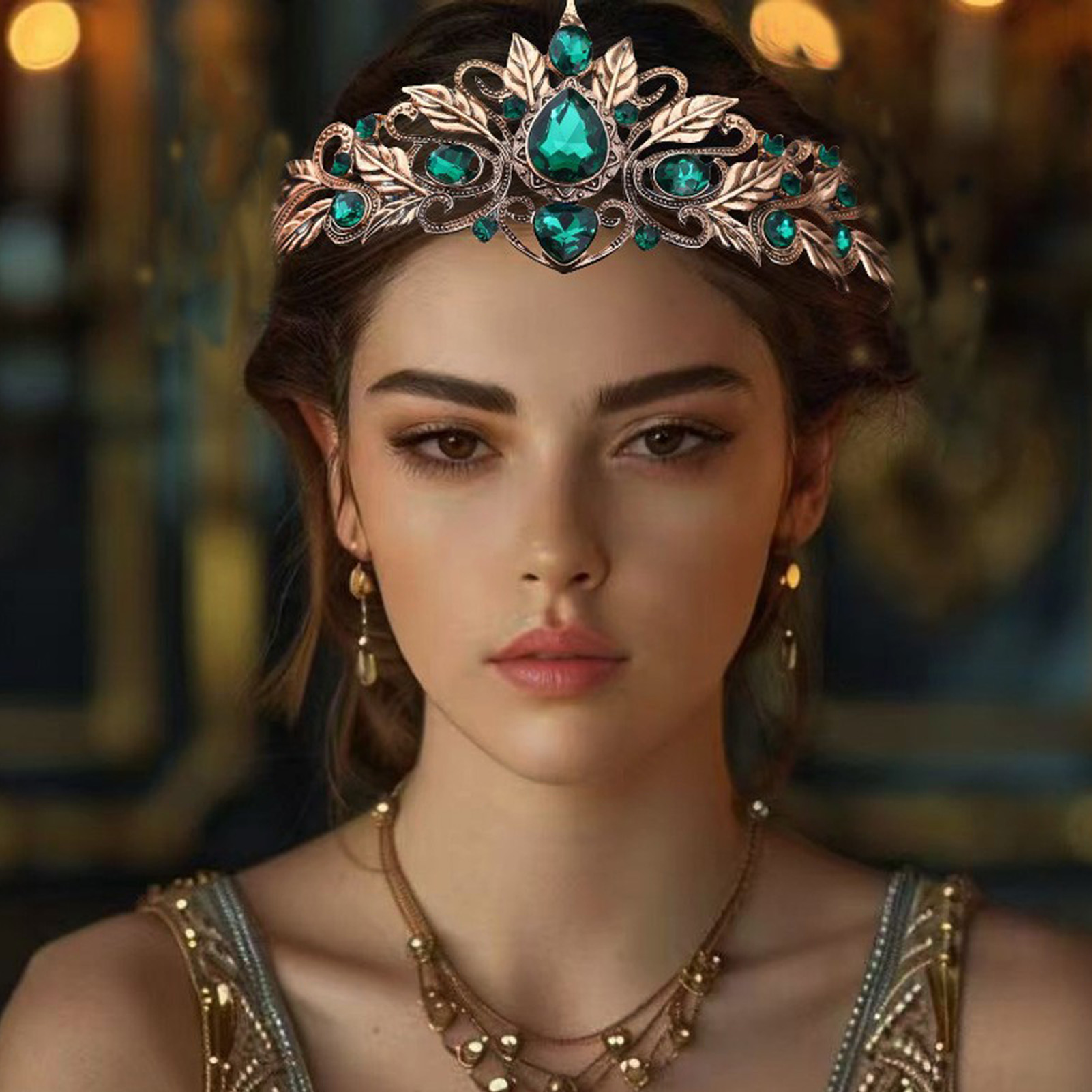 Women Accessories For Wedding - Couronne de cheveux ronde de style