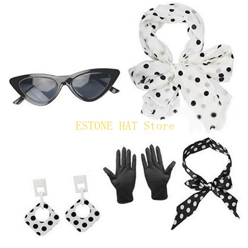 Women'S Accessories In The 1950S - 49MF 5 pièces accessoires Rockabilly ensemble
