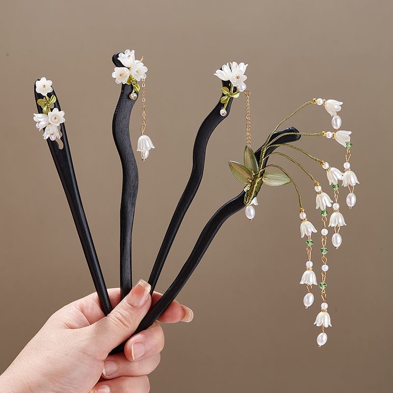 Hair Fork Stick - Épingle à cheveux rétro en bois