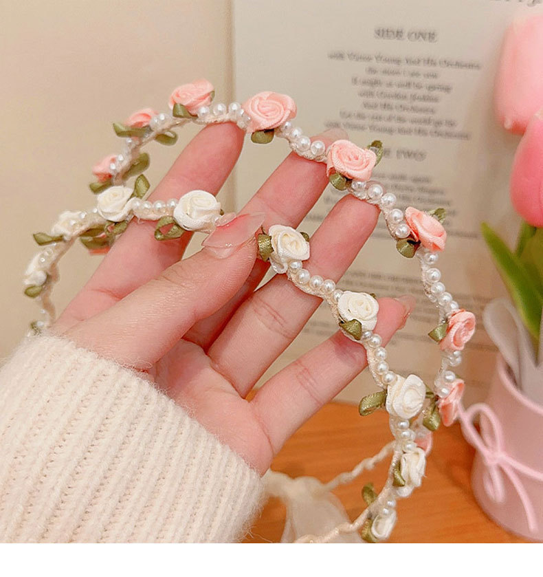 Women'S Accessories Go Outdoors - Bandeau en satin fleur perlée pour