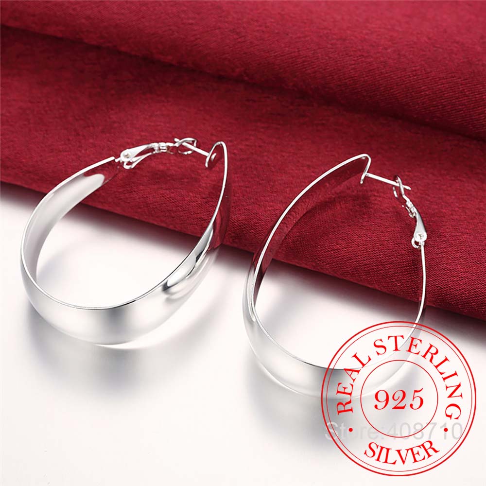 Statement Earrings Oversized - Grandes Boucles d'Oreilles en Argent Sterling