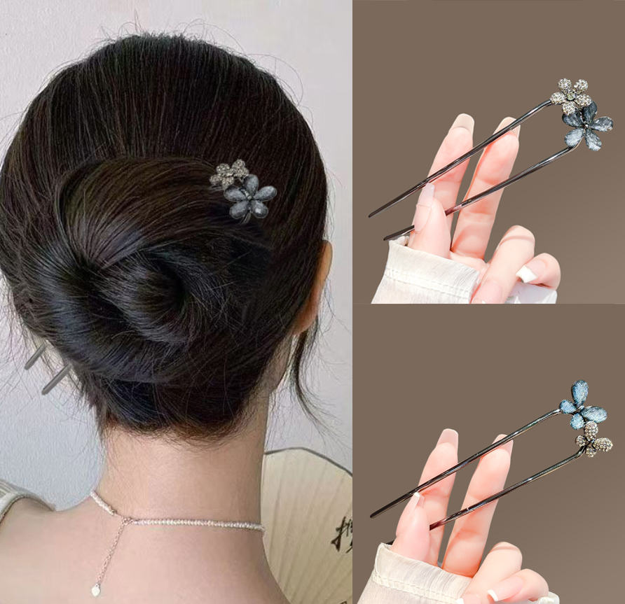 Hair Fork Stick - Pique à cheveux vintage en métal