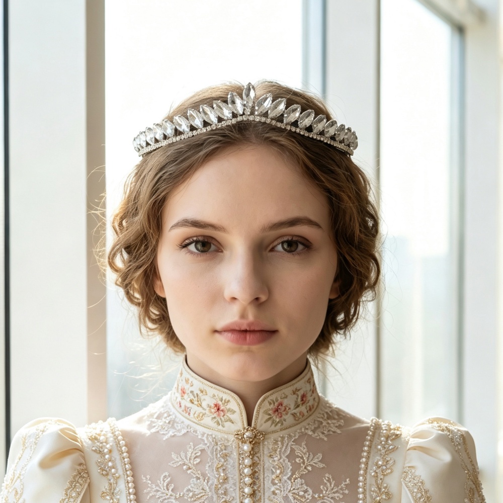 Women Accessories For Wedding - Diadèmes minimalistes en cristal pour mariée,