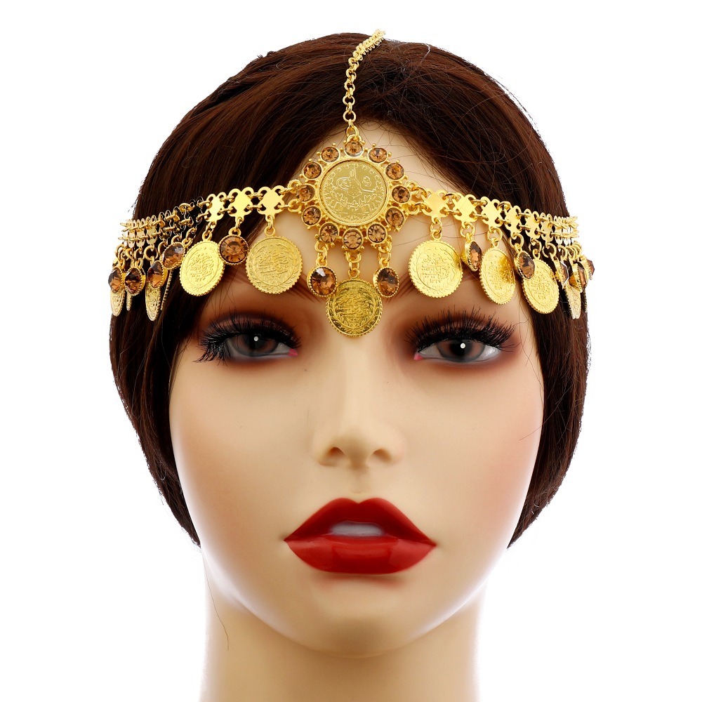 Women Accessories India - Chaîne de tête de mariée orientale