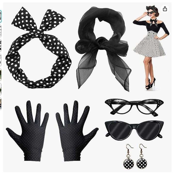 Women'S Accessories In The 1950S - Accessoires de costume Chang pour Halloween