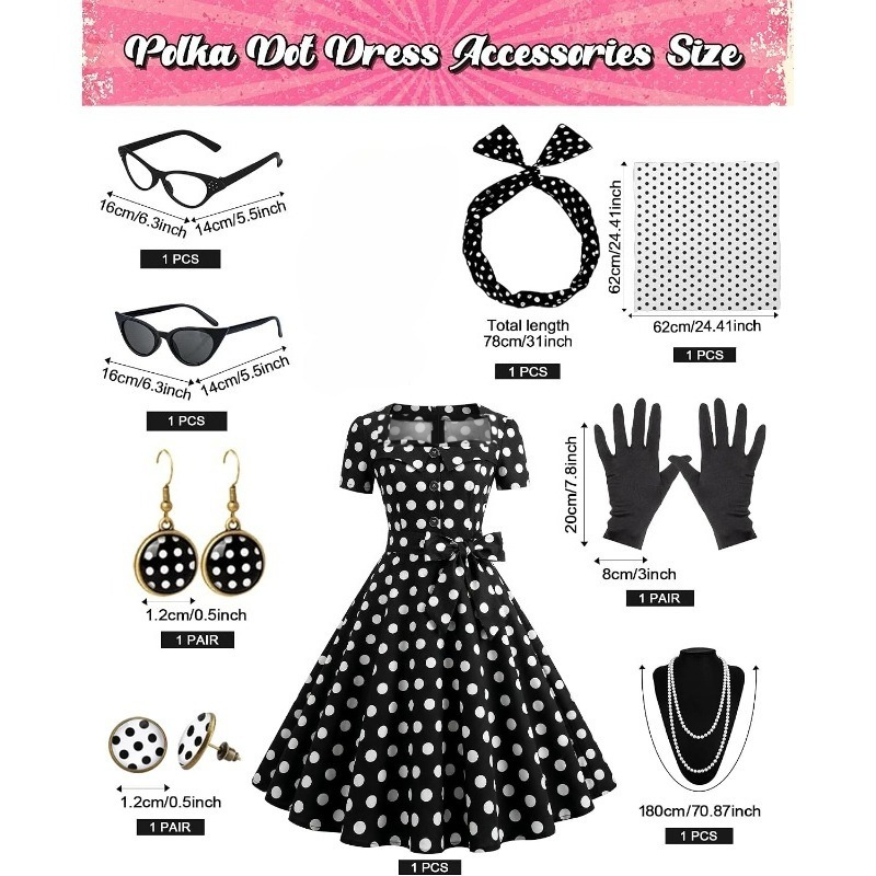 Robes vintage élégantes des an - Women'S Accessories In The 1950S avis et prix