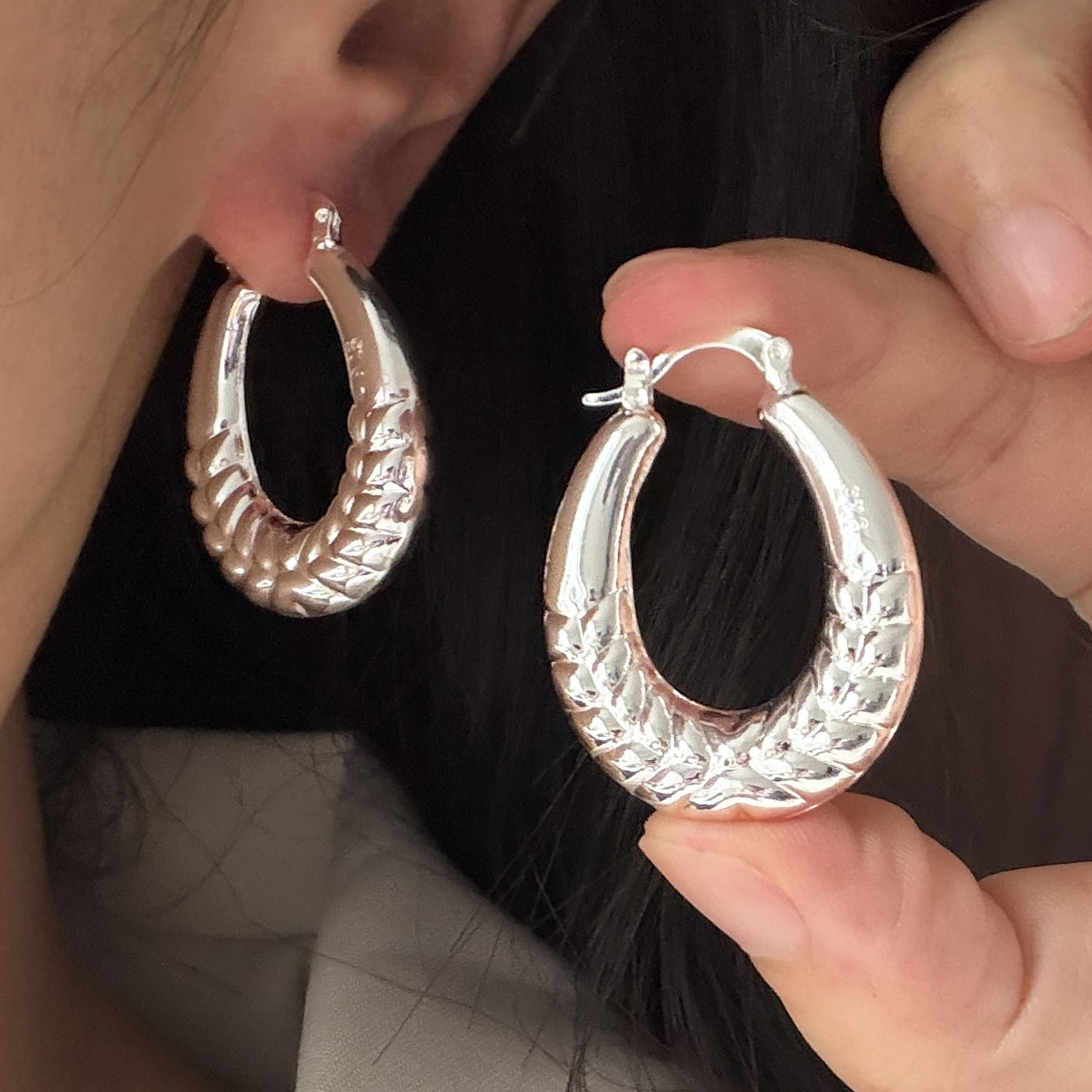 Boucles d'oreilles Vintage en  - Statement Earrings Oversized avis et prix