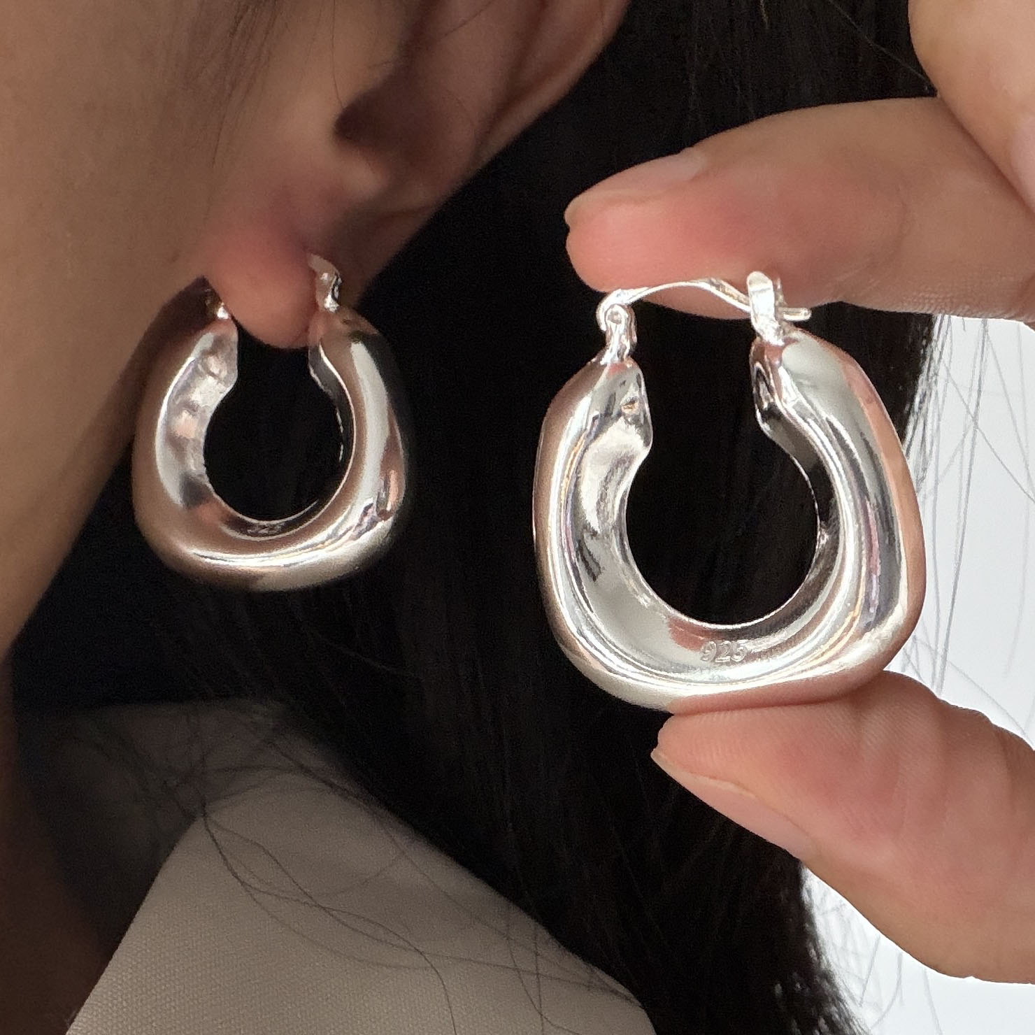 Boucles d'oreilles Vintage en  - Statement Earrings Oversized avis et prix