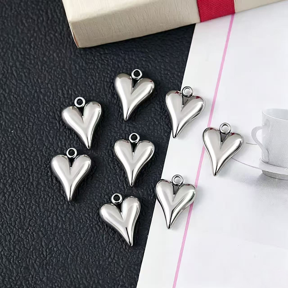 10 Breloques Cœur à Grand Trou - Statement Earrings Oversized avis et prix