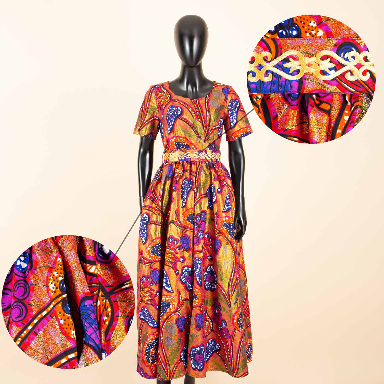 Robe africaine Ankara Batik po - Women'S African Accessories avis et prix