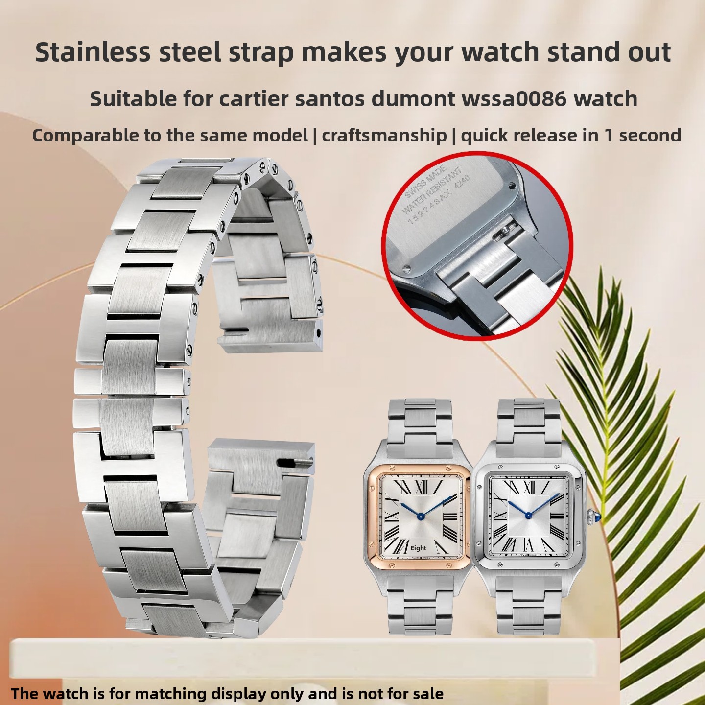 Bracelet de montre en acier à  - Women'S Accessories Cartier avis et prix