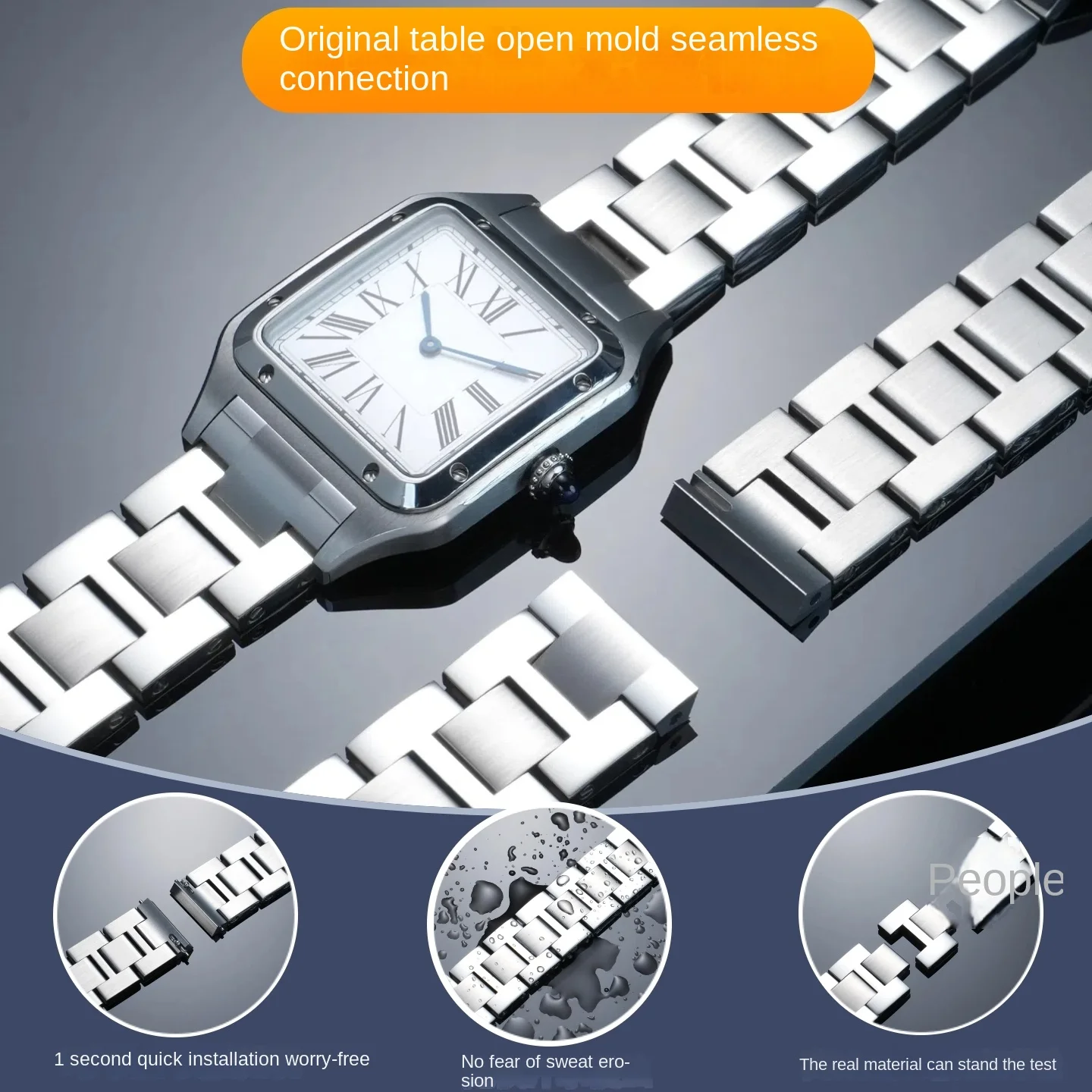 Bracelet de montre en acier à  - Women'S Accessories Cartier avis et prix