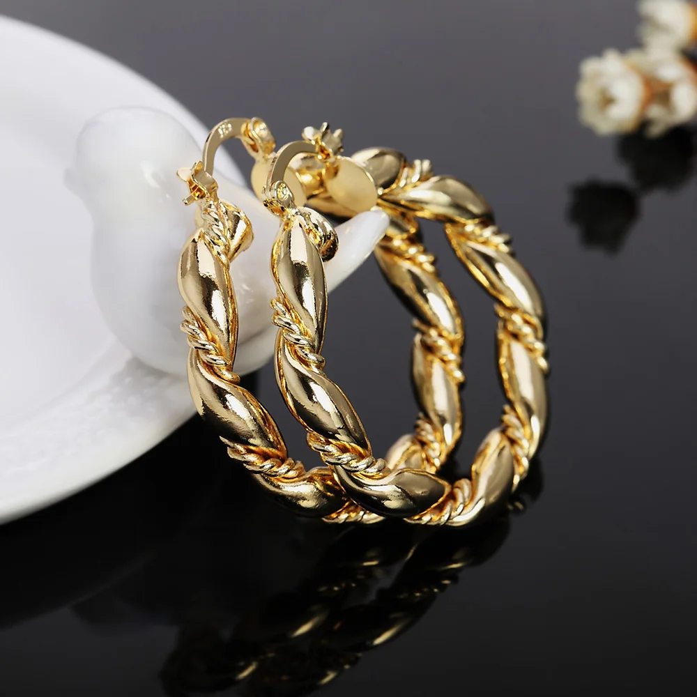 Boucles d'oreilles rondes en c - Statement Earrings Oversized avis et prix