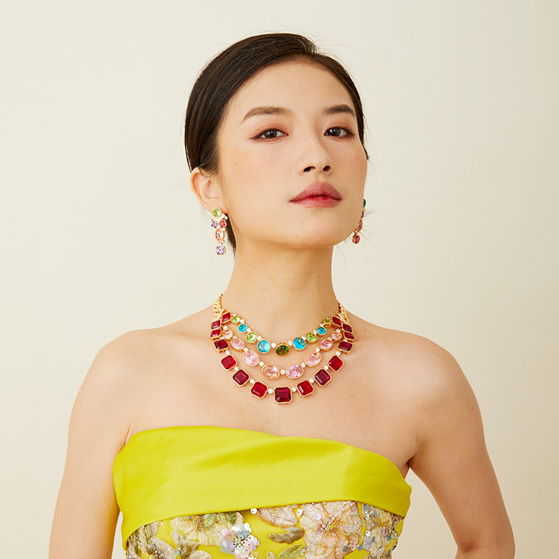 Parure de bijoux pour femme st - Layered Necklace Set avis et prix