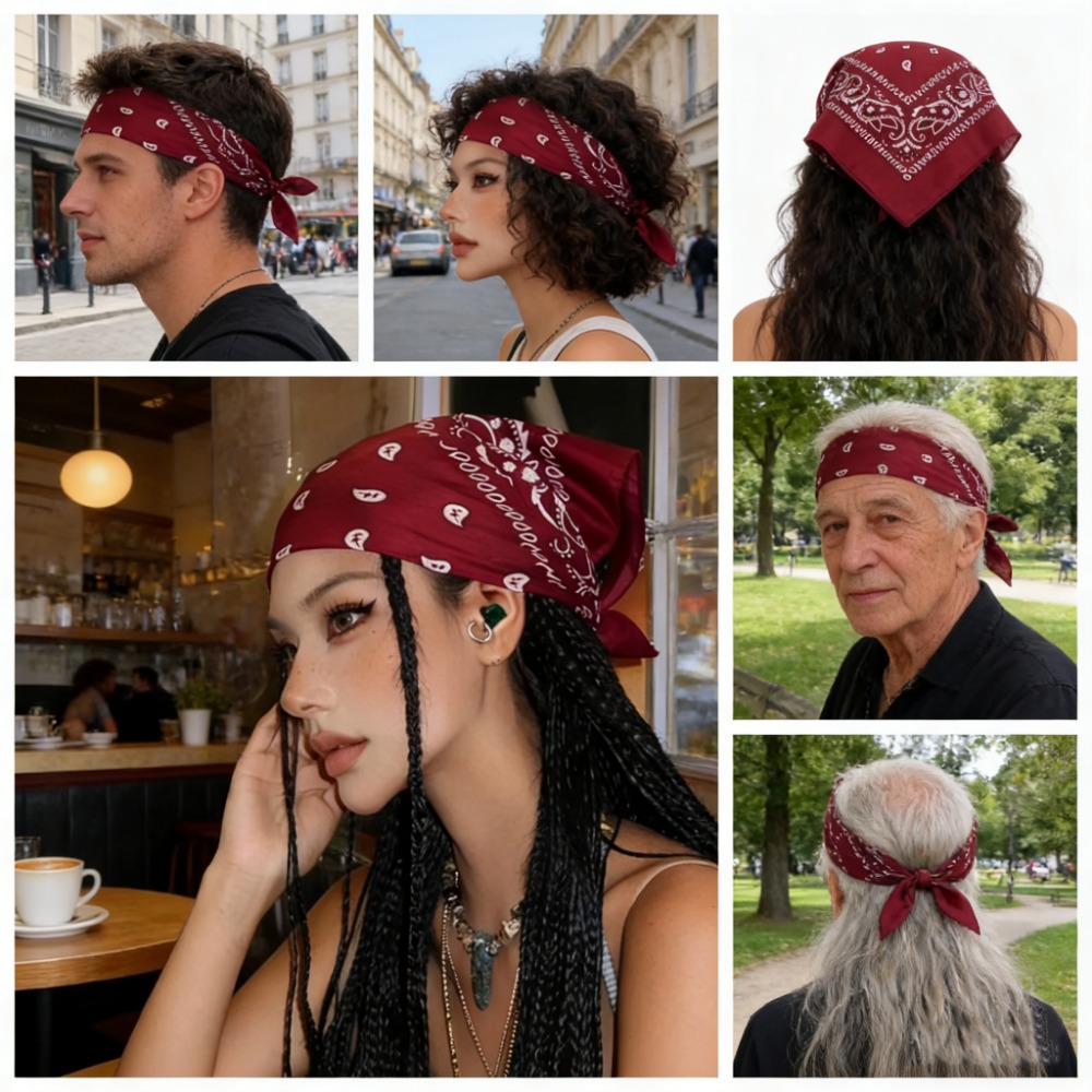 Foulard bandana carré rétro ro - Women'S Accessories Go Outdoors avis et prix