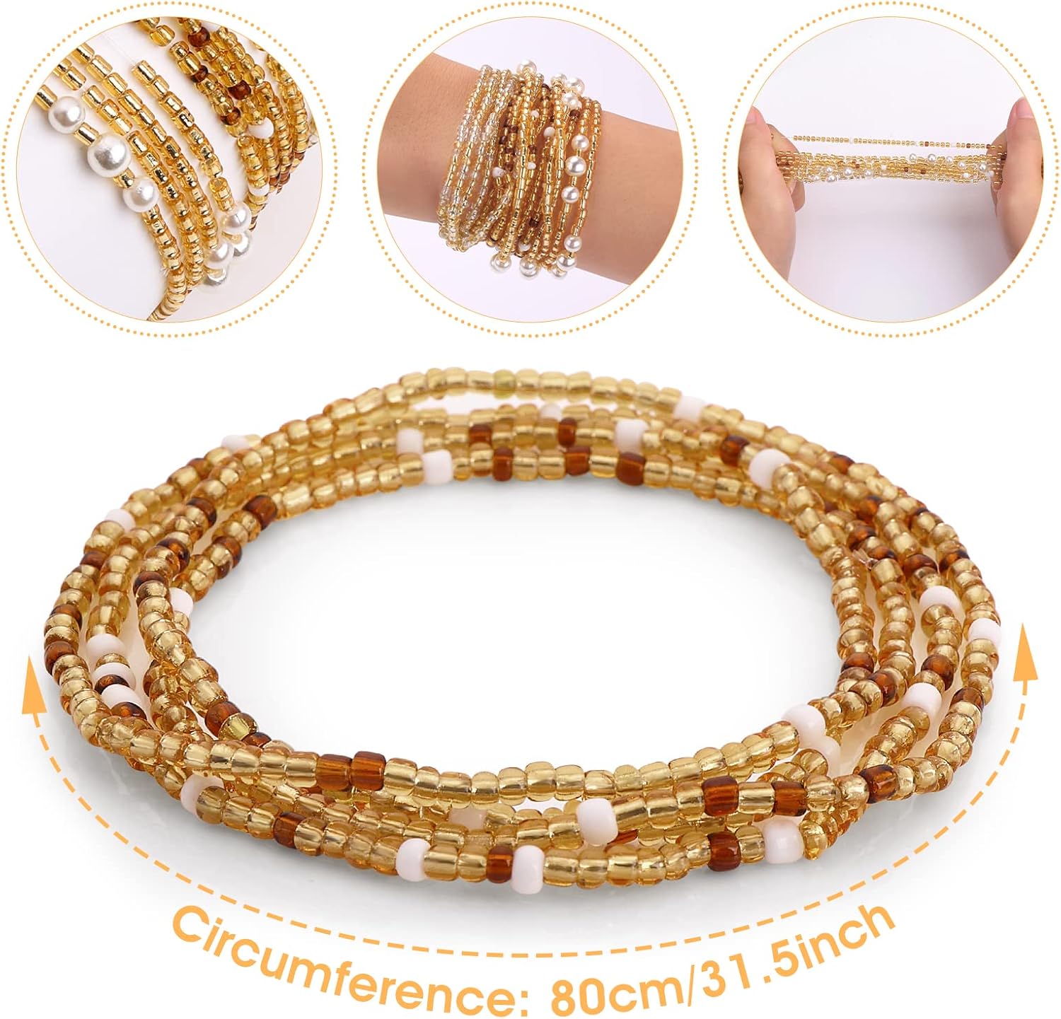Perles de taille pour femmes,  - Women'S African Accessories avis et prix