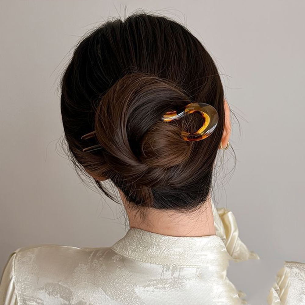 Pince à cheveux en U tendance  - Hair Fork Stick avis et prix