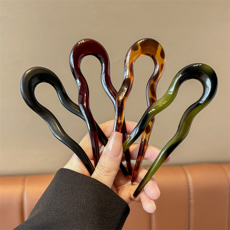 Pince à cheveux en U tendance  - Hair Fork Stick avis et prix