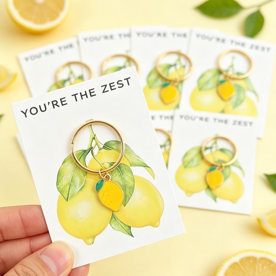 7 porte-clés citron chics, y c - Women'S Keychain Accessories avis et prix