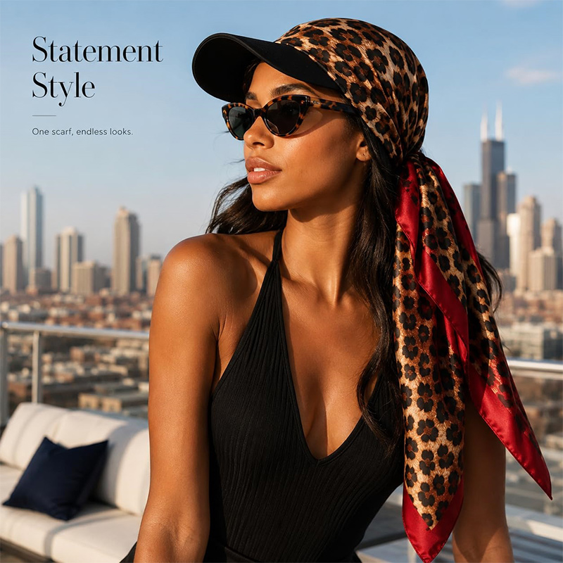Chapeau carré imprimé tendance - Women'S Accessories Go Outdoors avis et prix