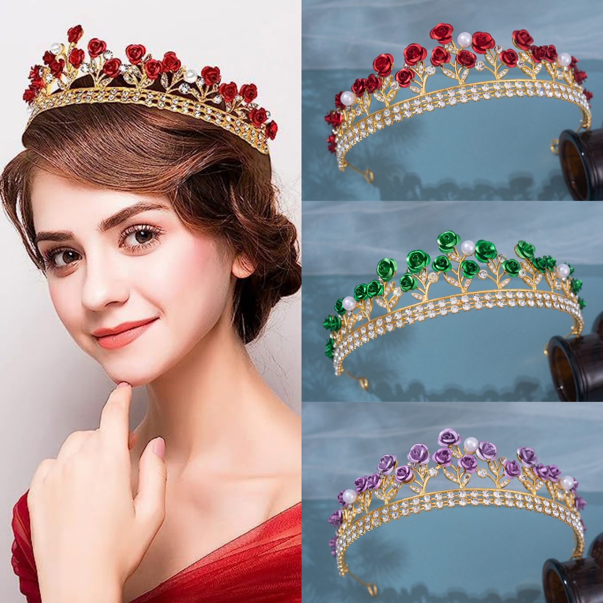 Couronne de mariée baroque en  - Women Accessories For Wedding avis et prix