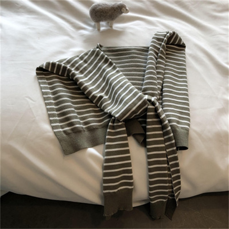 Nouveau châle tricoté rayé pou - Women'S Accessories Go Outdoors avis et prix
