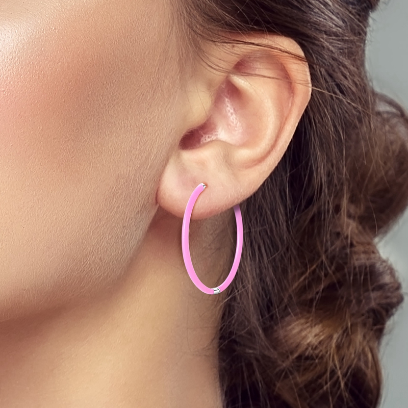 Boucles d'oreilles en argent S - Statement Earrings Oversized avis et prix